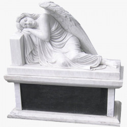 Скульптура из мрамора S_50 Ангел уснувший на постаменте